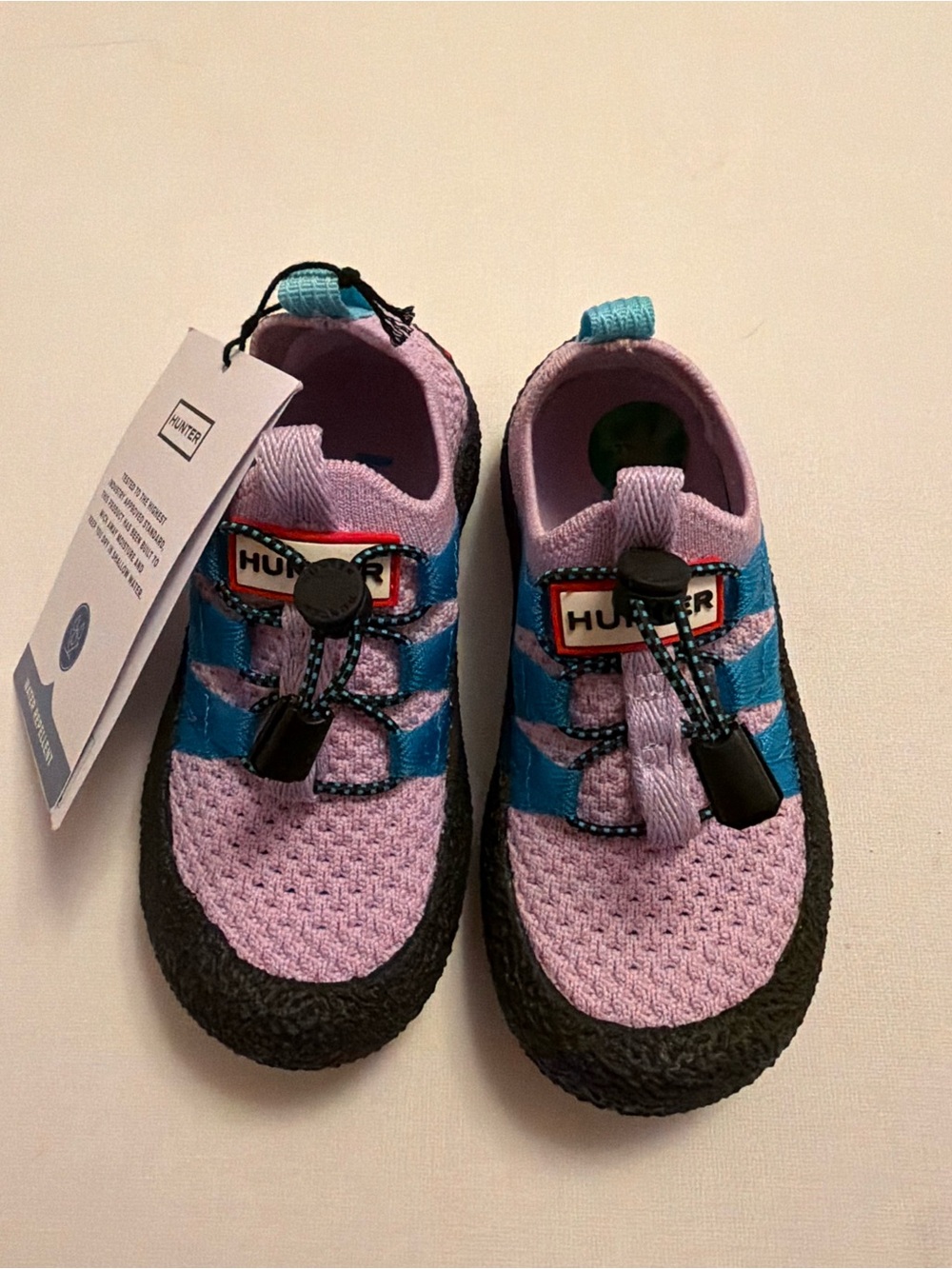 Hunter Kids Lavender and Teal Toggle Water Shoes